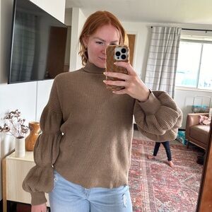 Bubble Sleeve Sweater